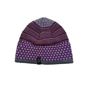 Smartwool Merino Wool Beanie Hat Made in Canada Purple Gray Fair Isle Winter